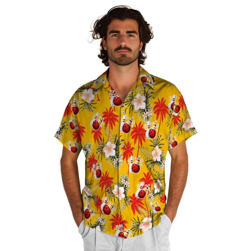 Bowling Hibiscus Palm Hawaiian Shirt New Arrival