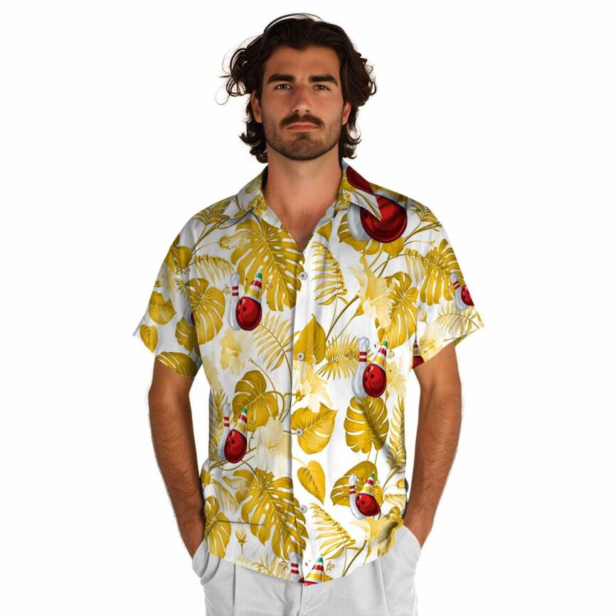 Bowling Leaf Pattern Hawaiian Shirt New Arrival