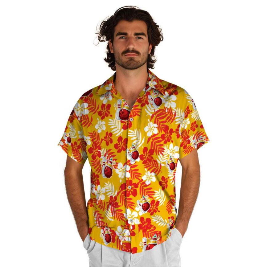 Bowling Leafy Hibiscus Hawaiian Shirt New Arrival