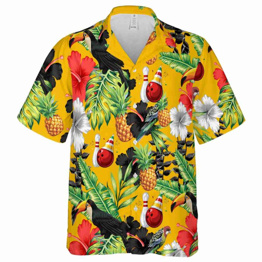 Bowling Leafy Toucan Hawaiian Shirt Fashion forward