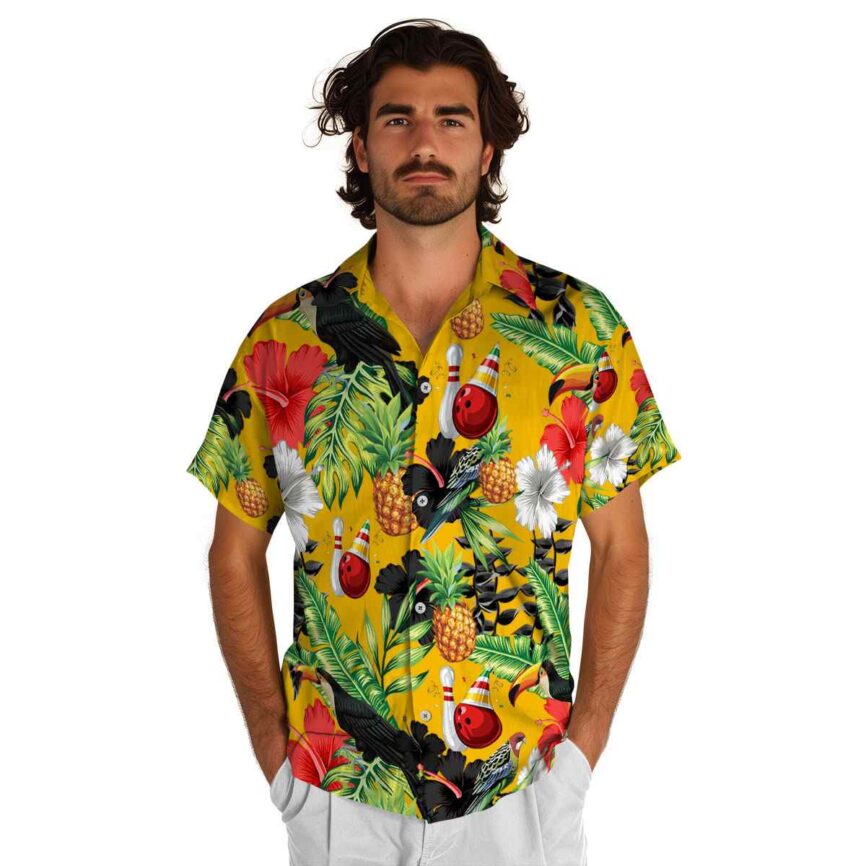 Bowling Leafy Toucan Hawaiian Shirt New Arrival