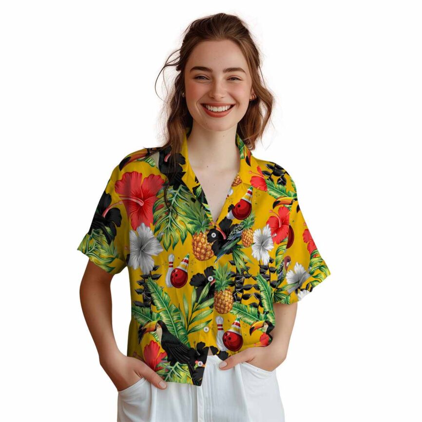 Bowling Leafy Toucan Hawaiian Shirt Top rated