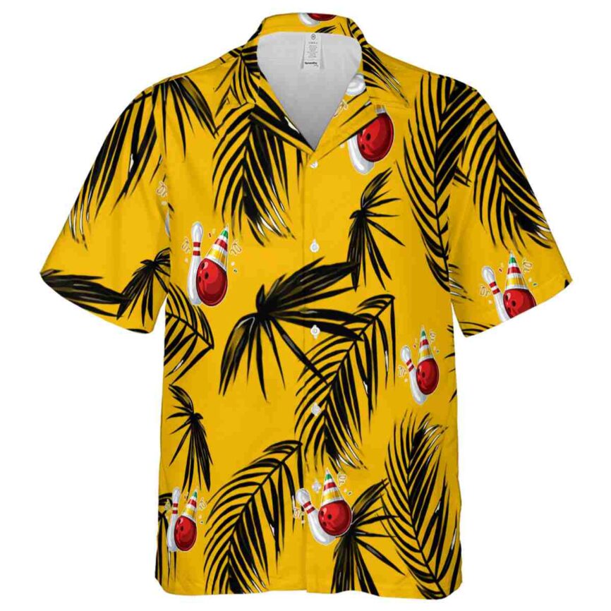 Bowling Monochrome Palm Hawaiian Shirt Fashion forward