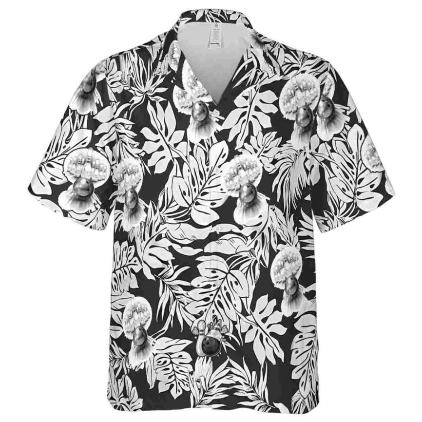 Bowling Monstera Foliage Hawaiian Shirt Fashion forward