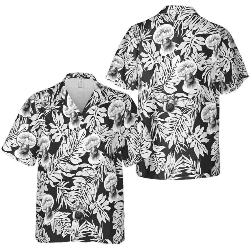 Bowling Monstera Foliage Hawaiian Shirt Premium grade