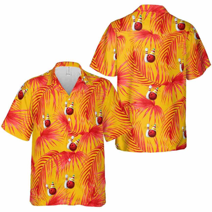 Bowling Palm Frond Hawaiian Shirt Premium grade