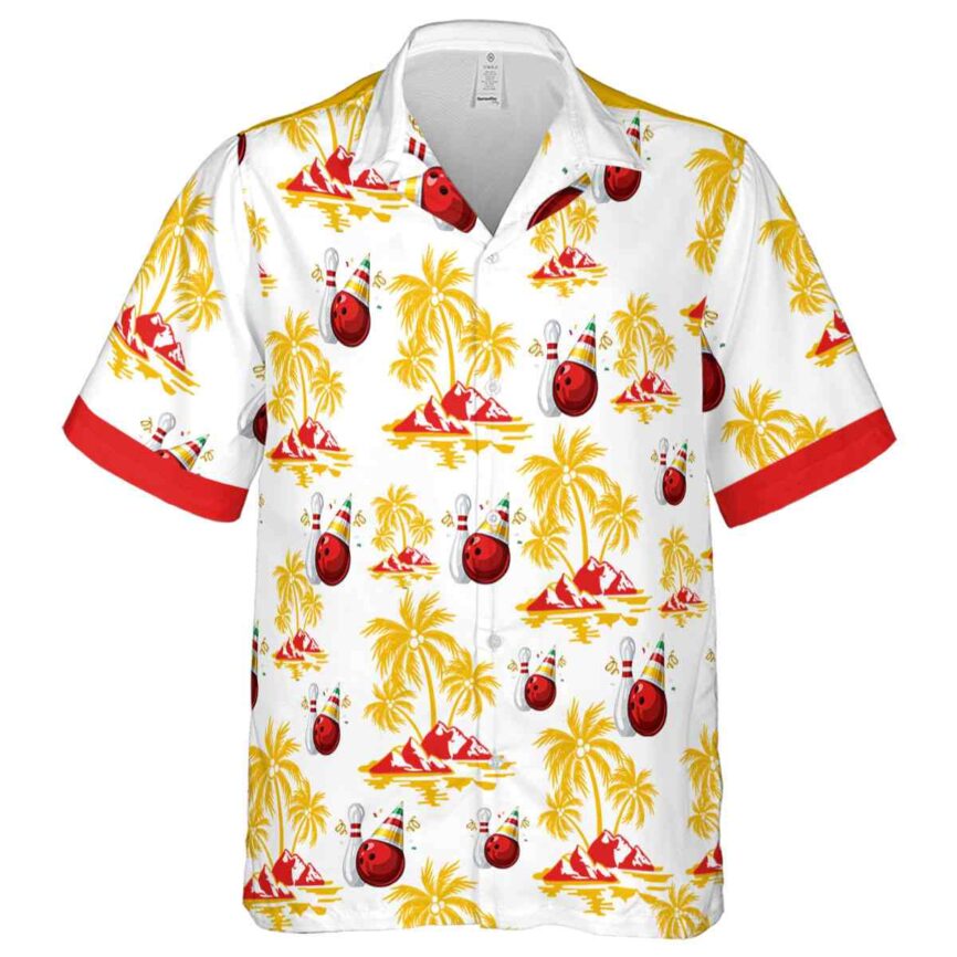 Bowling Palm Island Graphic Hawaiian Shirt Fashion forward