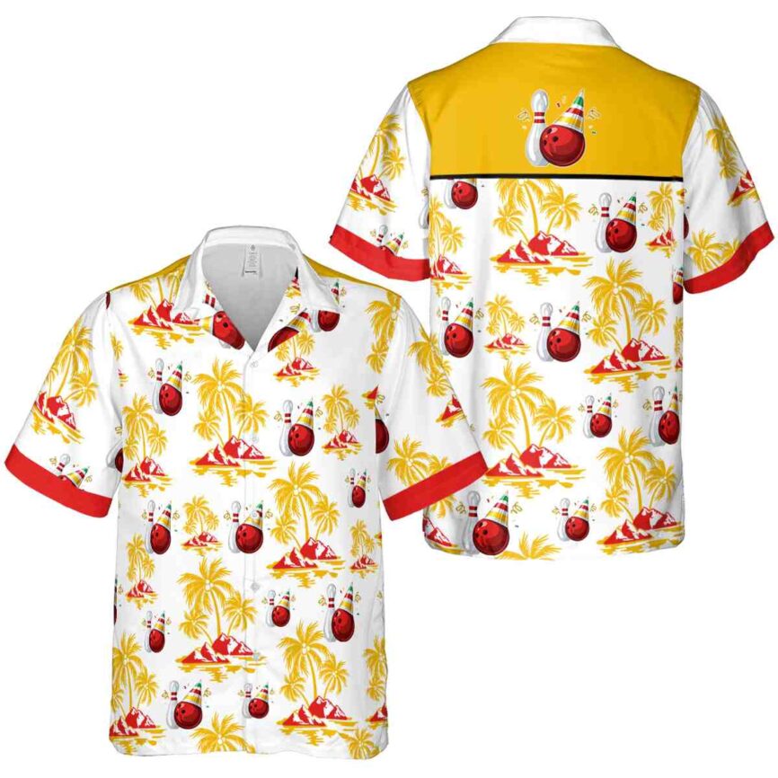 Bowling Palm Island Graphic Hawaiian Shirt Premium grade