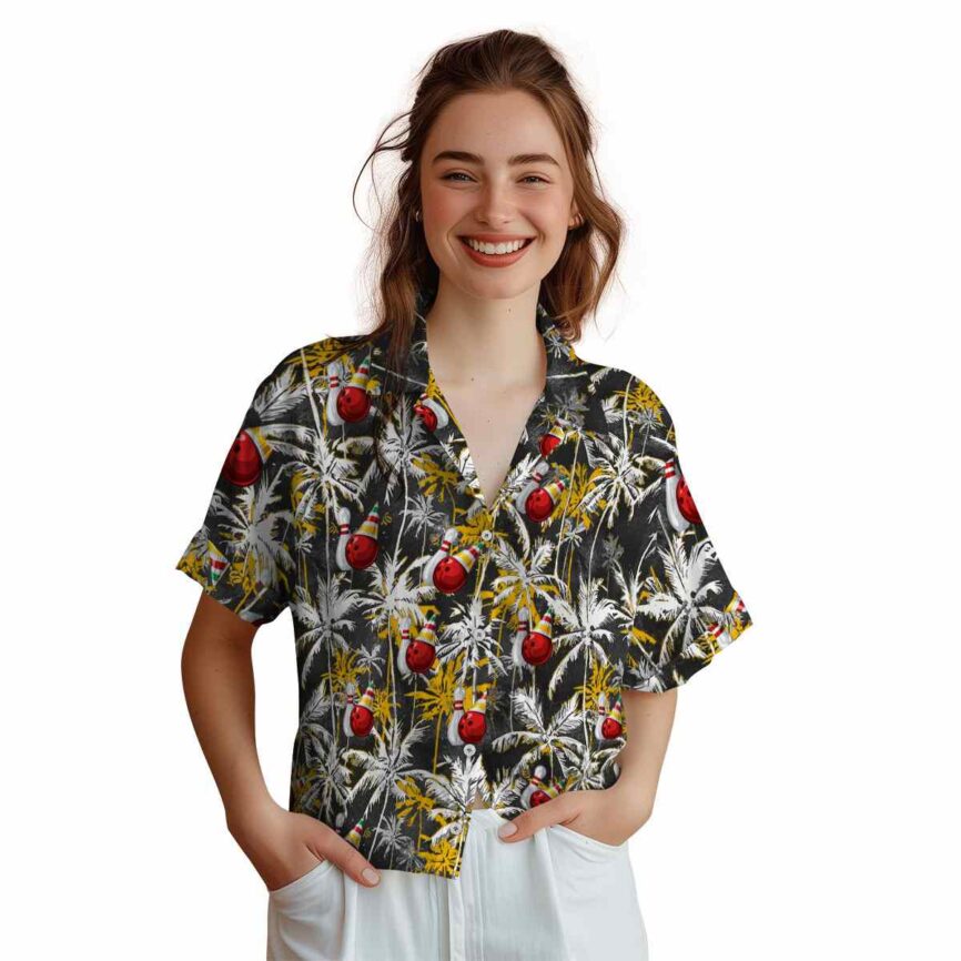 Bowling Palm Themed Hawaiian Shirt Top rated