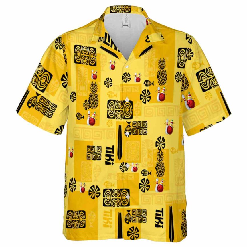 Bowling Tiki Motifs Hawaiian Shirt Fashion forward