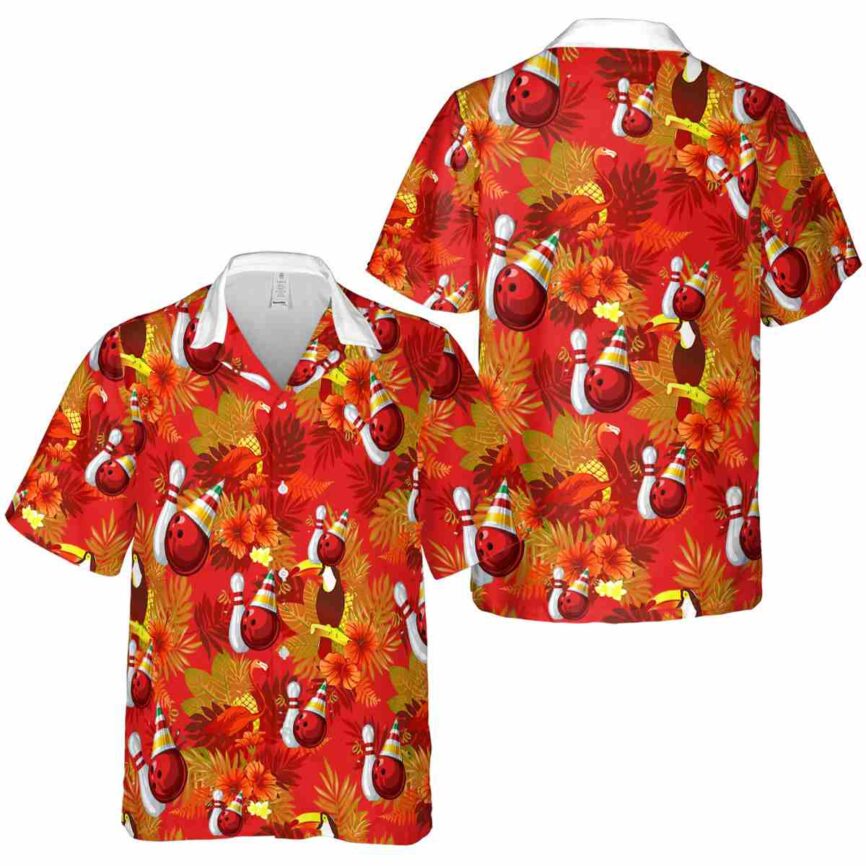 Bowling Tropical Bird Hawaiian Shirt Premium grade