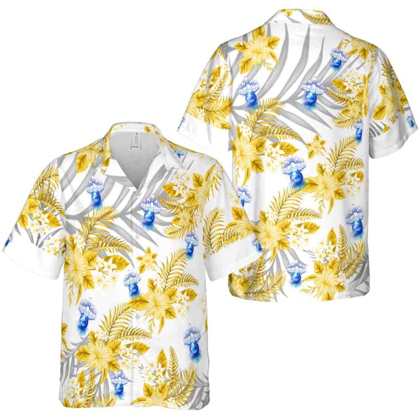 Bowling Tropical Blossom Hawaiian Shirt Premium grade