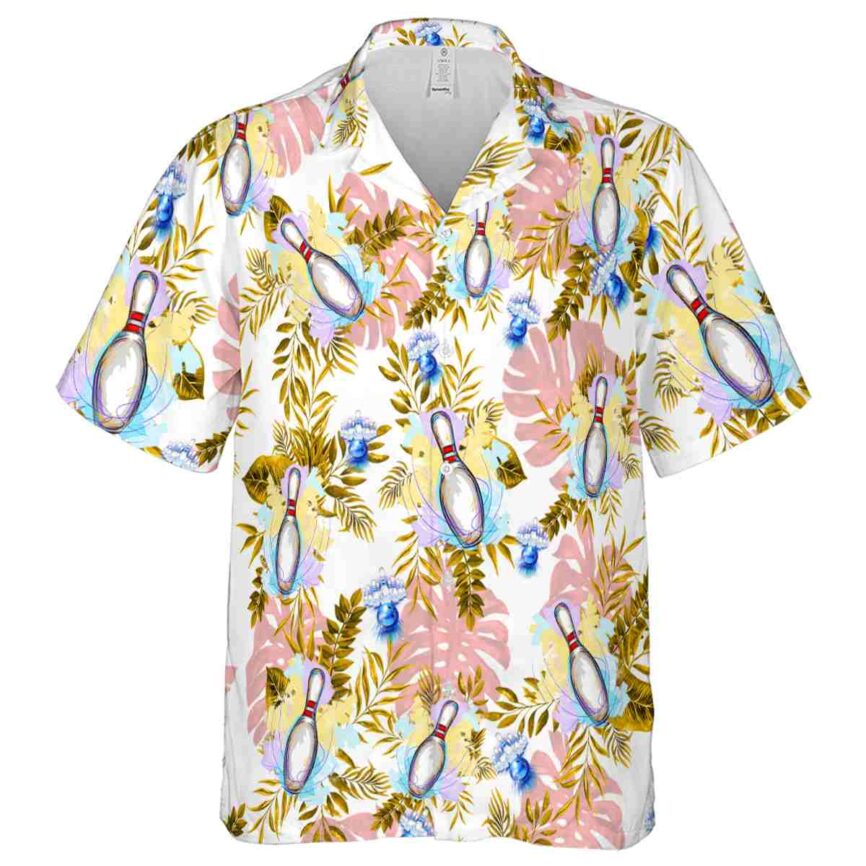 Bowling Tropical Fronds Hawaiian Shirt Fashion forward