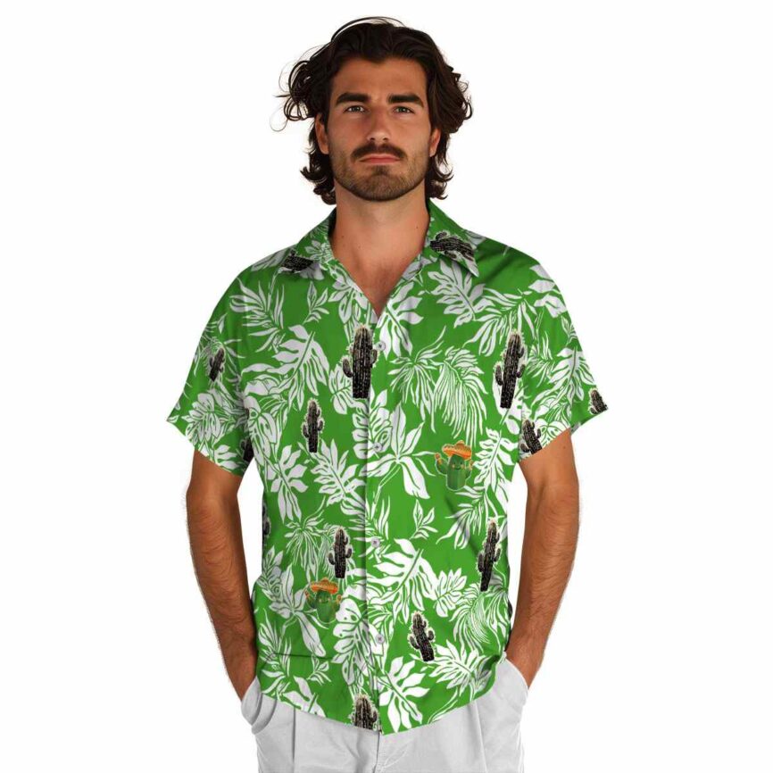 Cactus Bold Foliage Hawaiian Shirt New Arrival