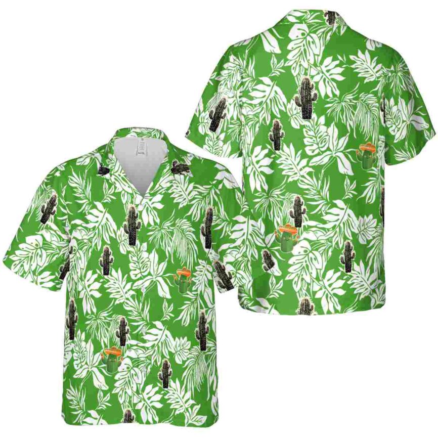 Cactus Bold Foliage Hawaiian Shirt Premium grade