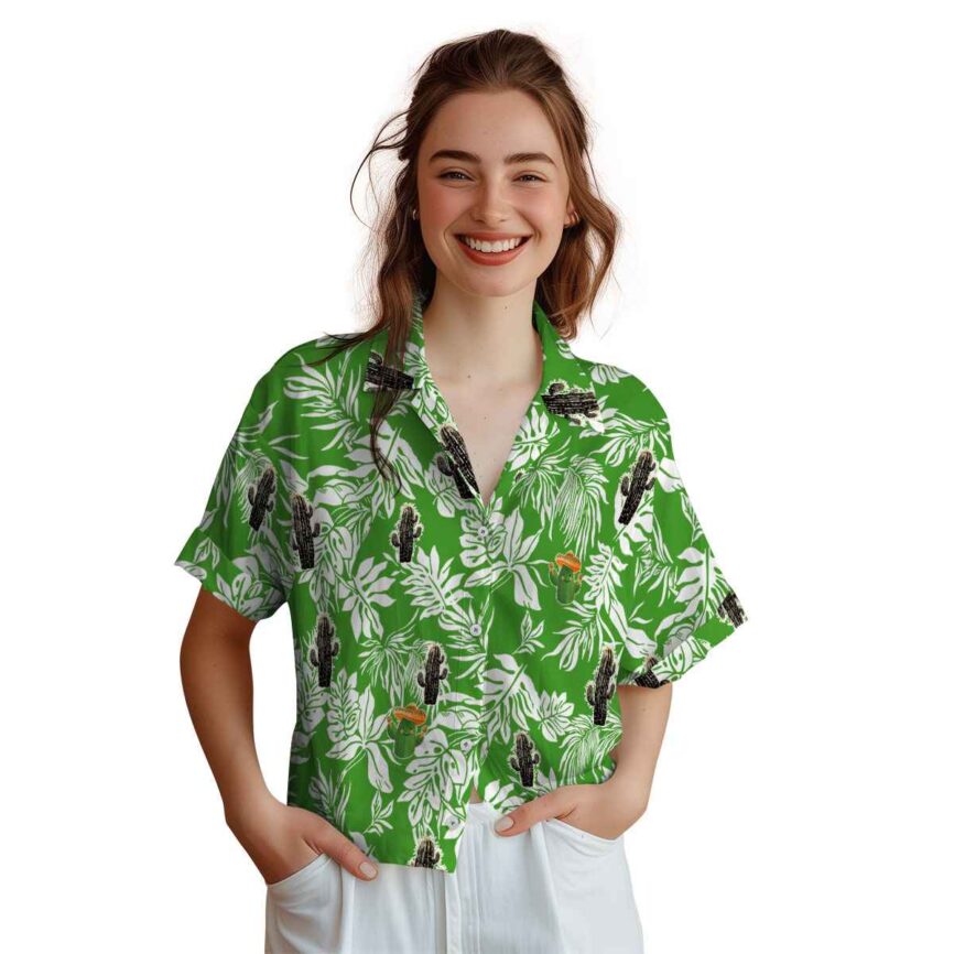 Cactus Bold Foliage Hawaiian Shirt Top rated