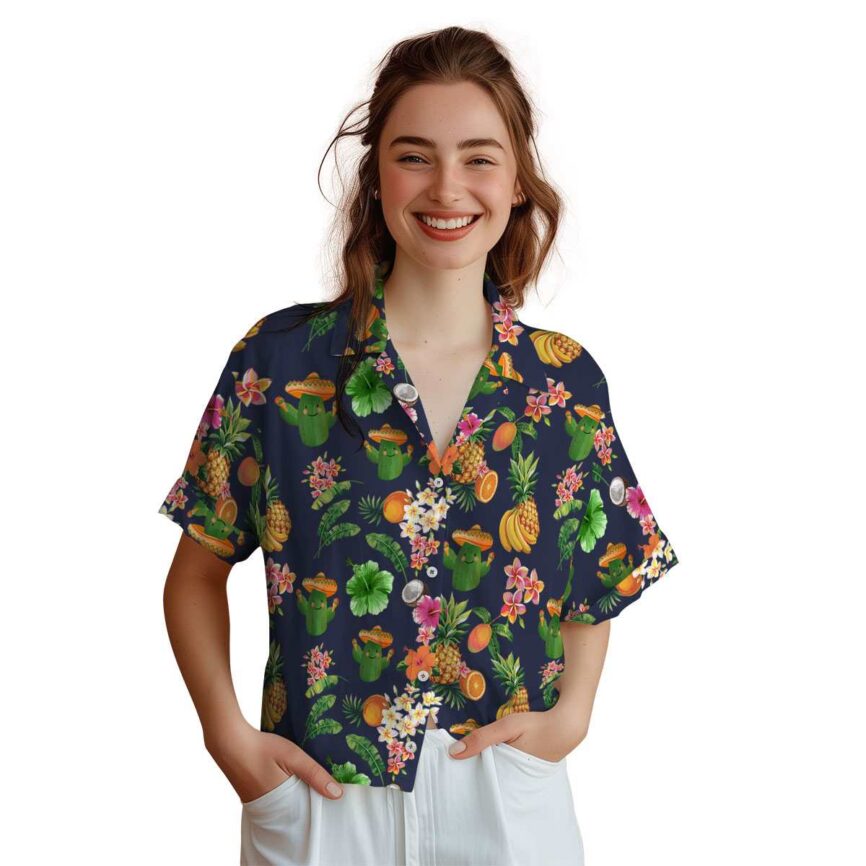 Cactus Fruit Pattern Hawaiian Shirt Top rated