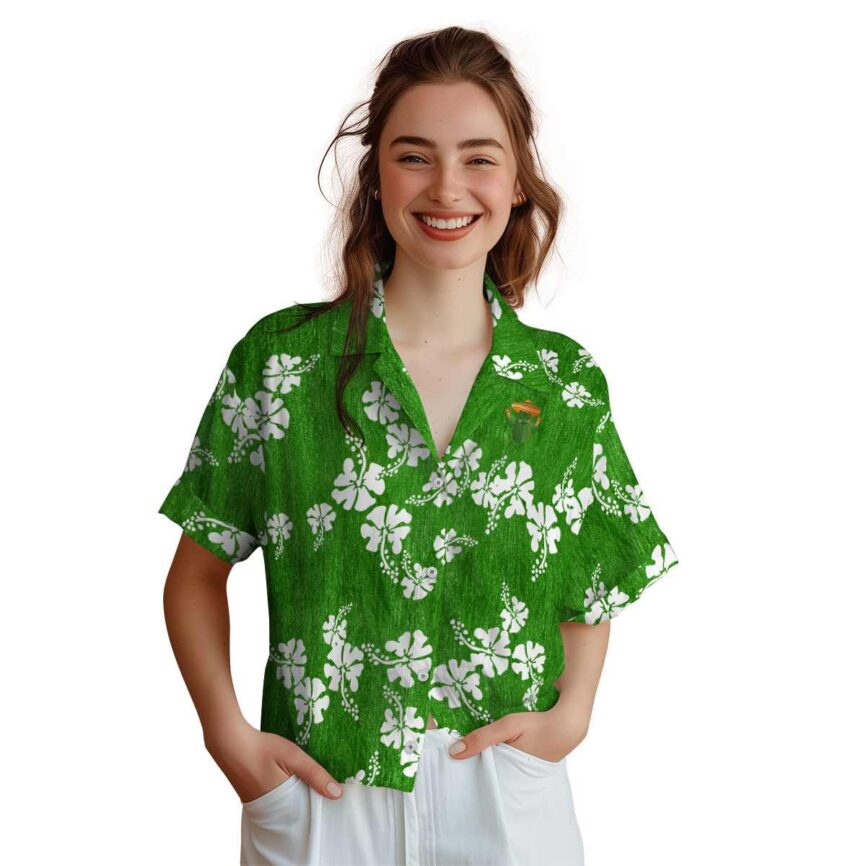 Cactus Hibiscus Blossom Hawaiian Shirt Top rated