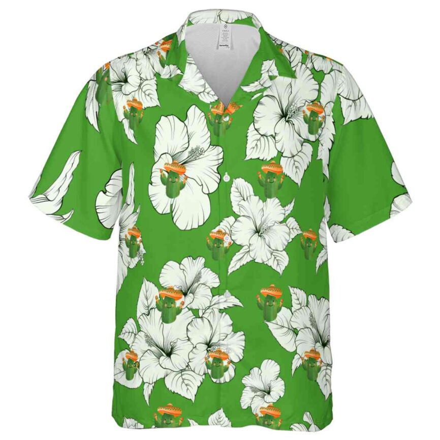 Cactus Hibiscus Flower Hawaiian Shirt Fashion forward