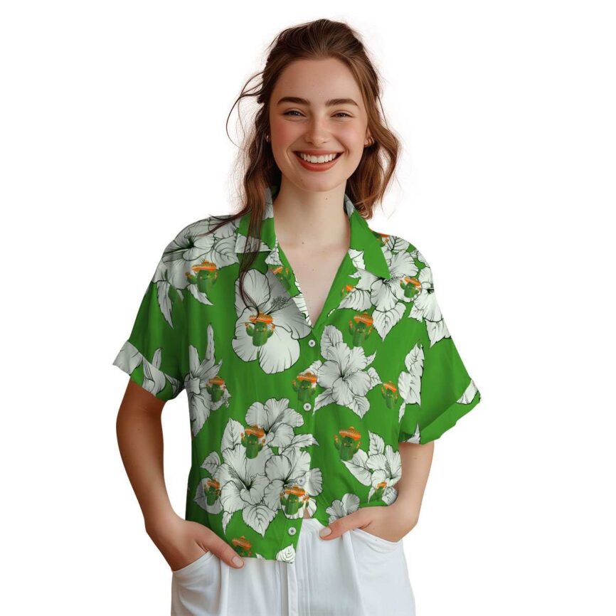 Cactus Hibiscus Flower Hawaiian Shirt Top rated