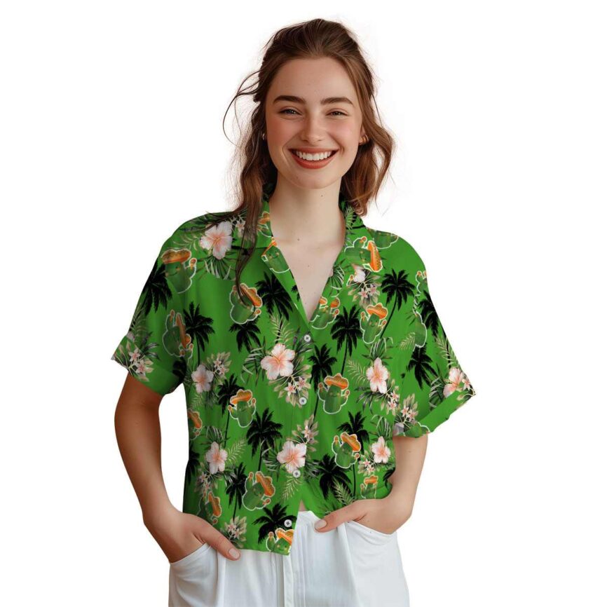 Cactus Hibiscus Palm Hawaiian Shirt Top rated