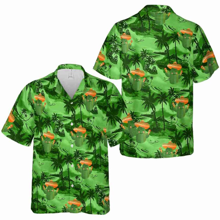 Cactus Island Beach Hawaiian Shirt Premium grade