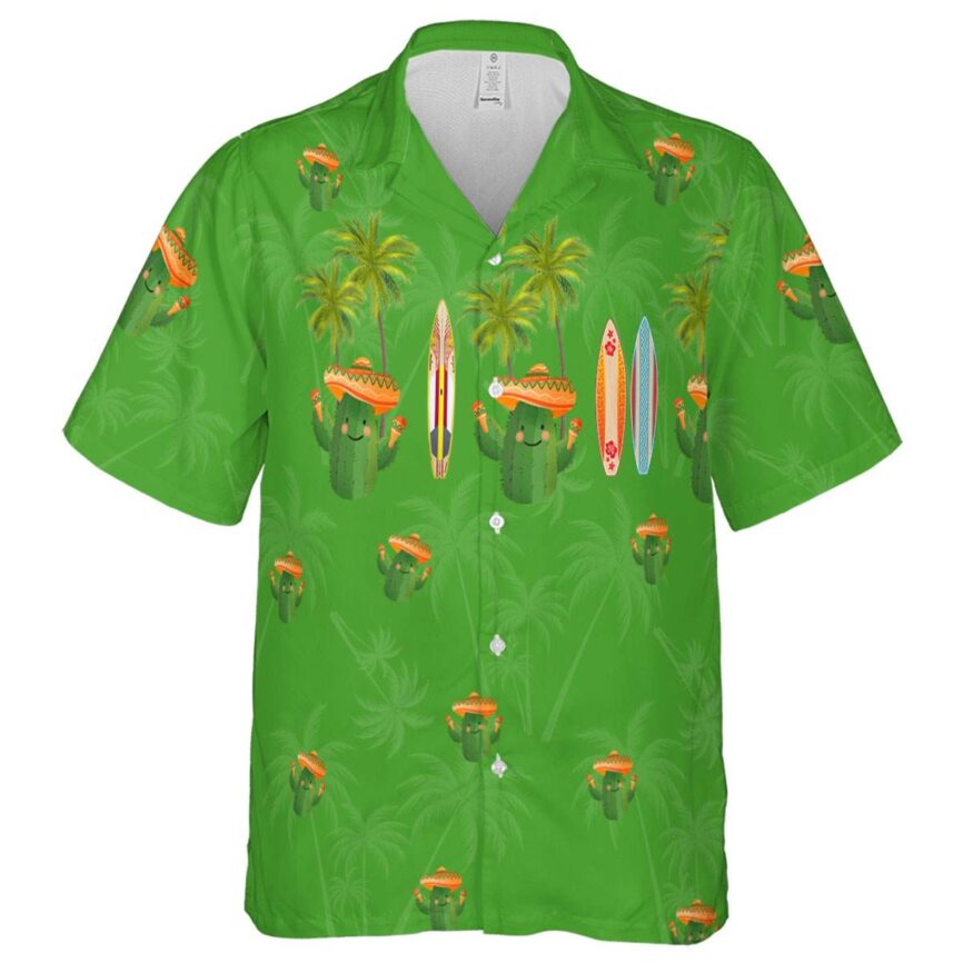 Cactus Island Theme Hawaiian Shirt Fashion forward