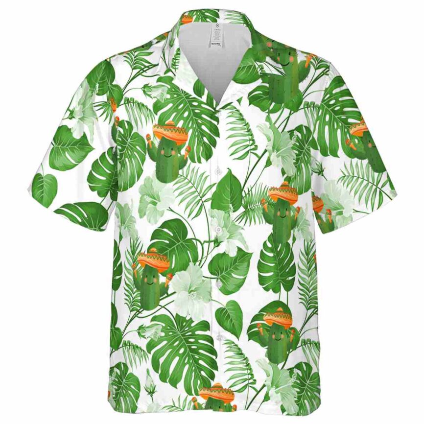 Cactus Leaf Pattern Hawaiian Shirt Fashion forward