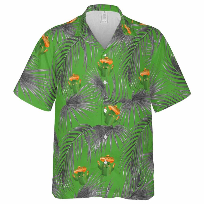 Cactus Palm Frond Hawaiian Shirt Fashion forward