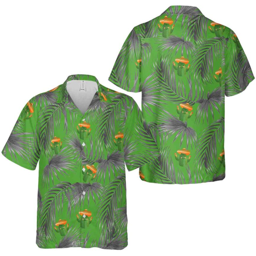 Cactus Palm Frond Hawaiian Shirt Premium grade