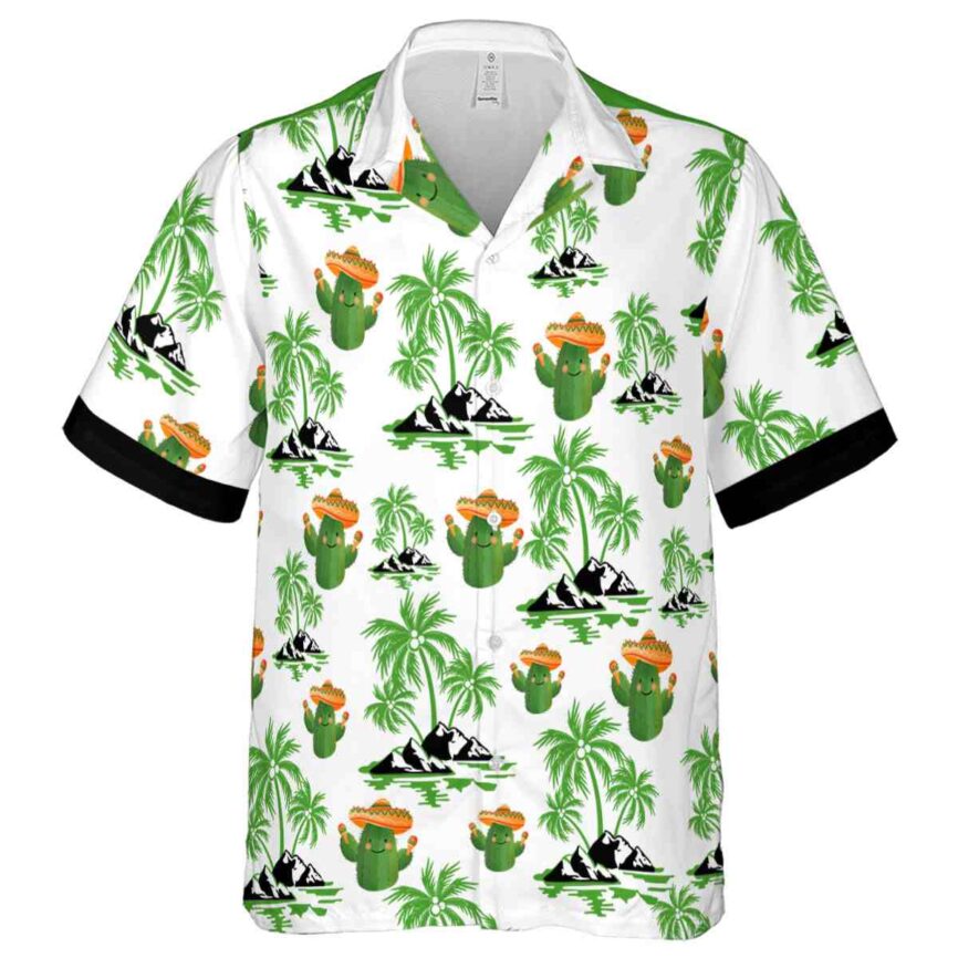 Cactus Palm Island Graphic Hawaiian Shirt Fashion forward