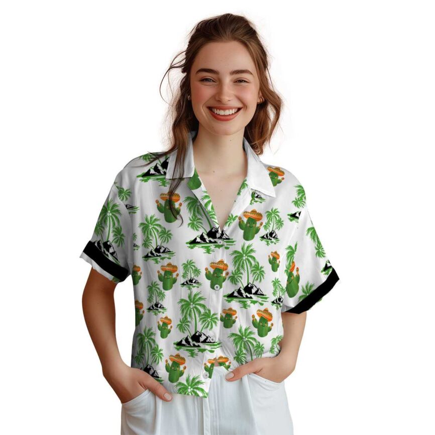 Cactus Palm Island Graphic Hawaiian Shirt Top rated