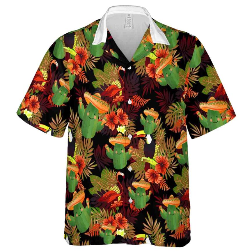 Cactus Tropical Bird Hawaiian Shirt Fashion forward