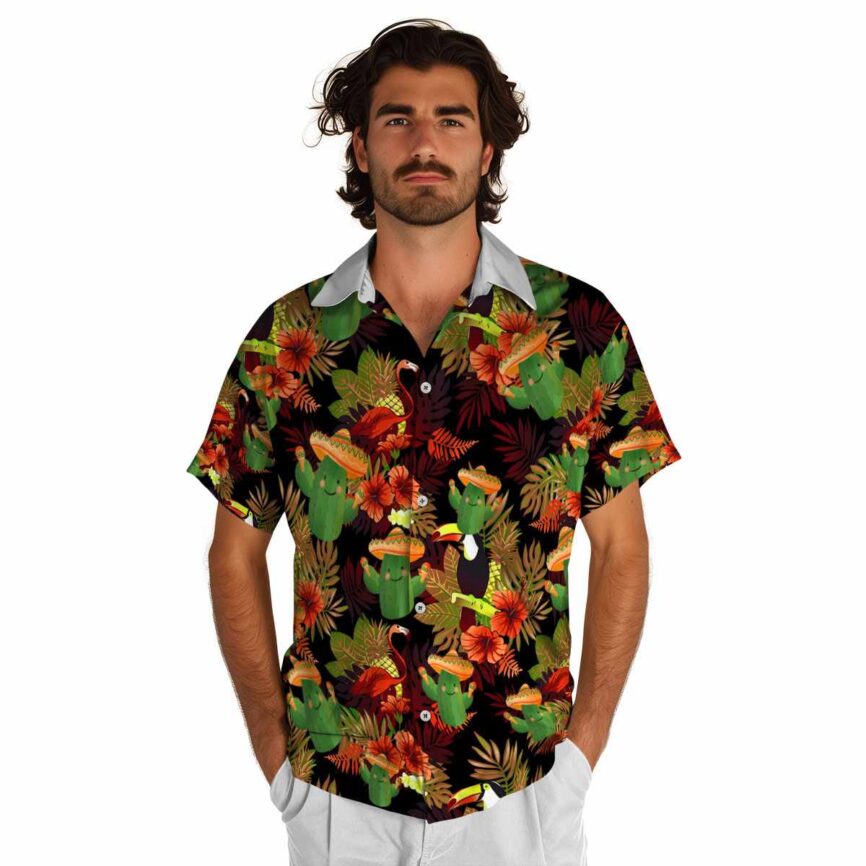 Cactus Tropical Bird Hawaiian Shirt New Arrival