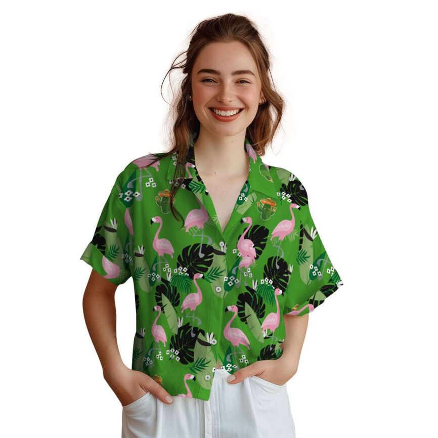 Cactus Tropical Flamingo Hawaiian Shirt Top rated