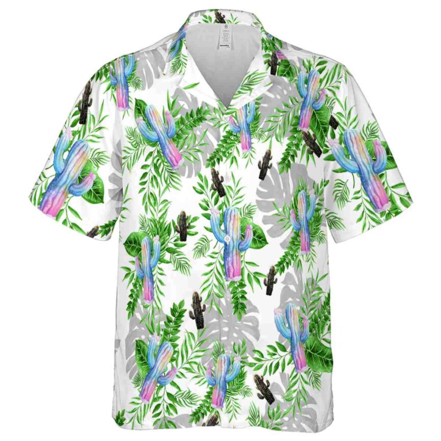 Cactus Tropical Fronds Hawaiian Shirt Fashion forward