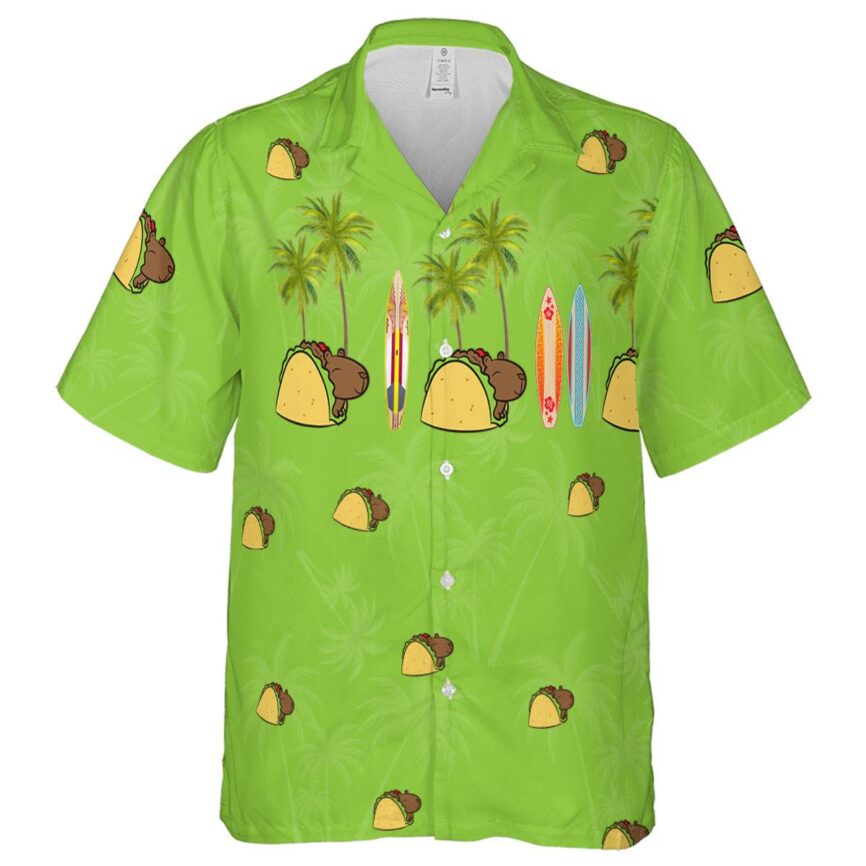 Capybara Island Theme Hawaiian Shirt Fashion forward