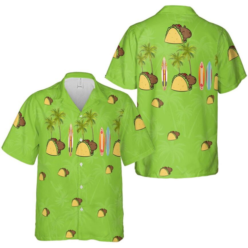 Capybara Island Theme Hawaiian Shirt Premium grade