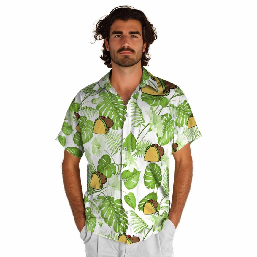 Capybara Leaf Pattern Hawaiian Shirt New Arrival