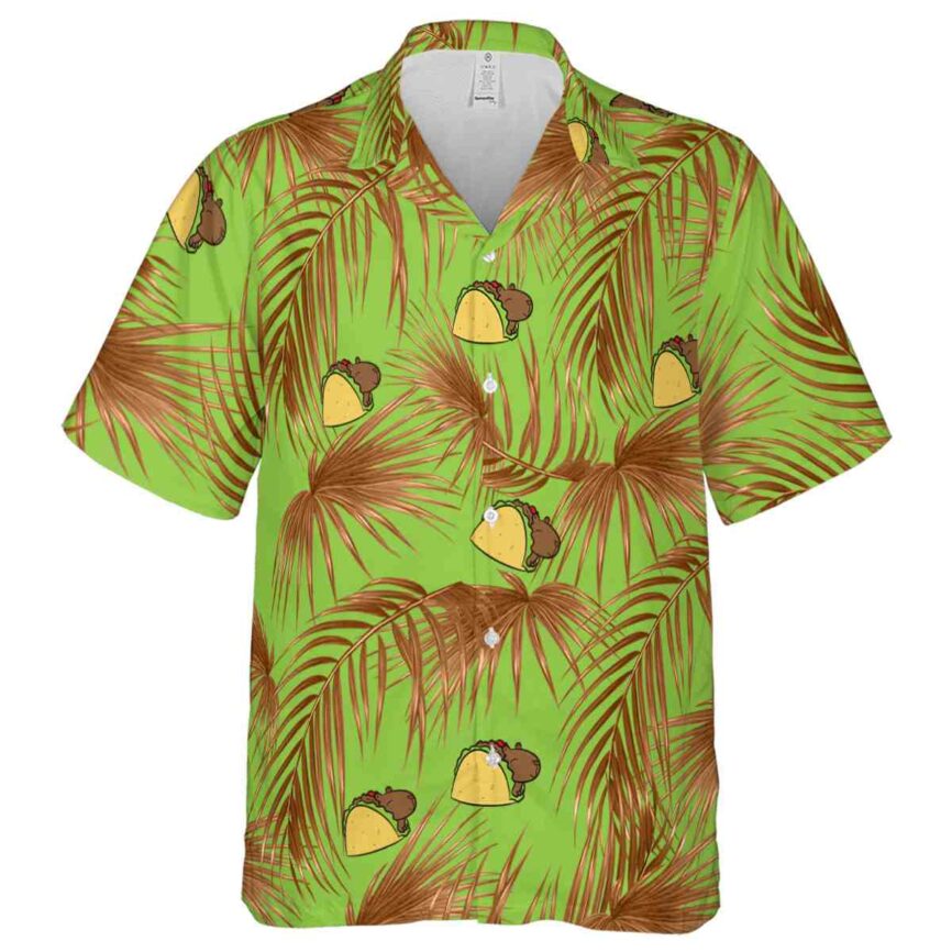 Capybara Palm Frond Hawaiian Shirt Fashion forward