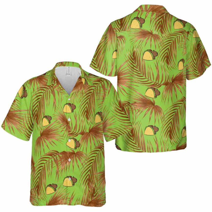 Capybara Palm Frond Hawaiian Shirt Premium grade