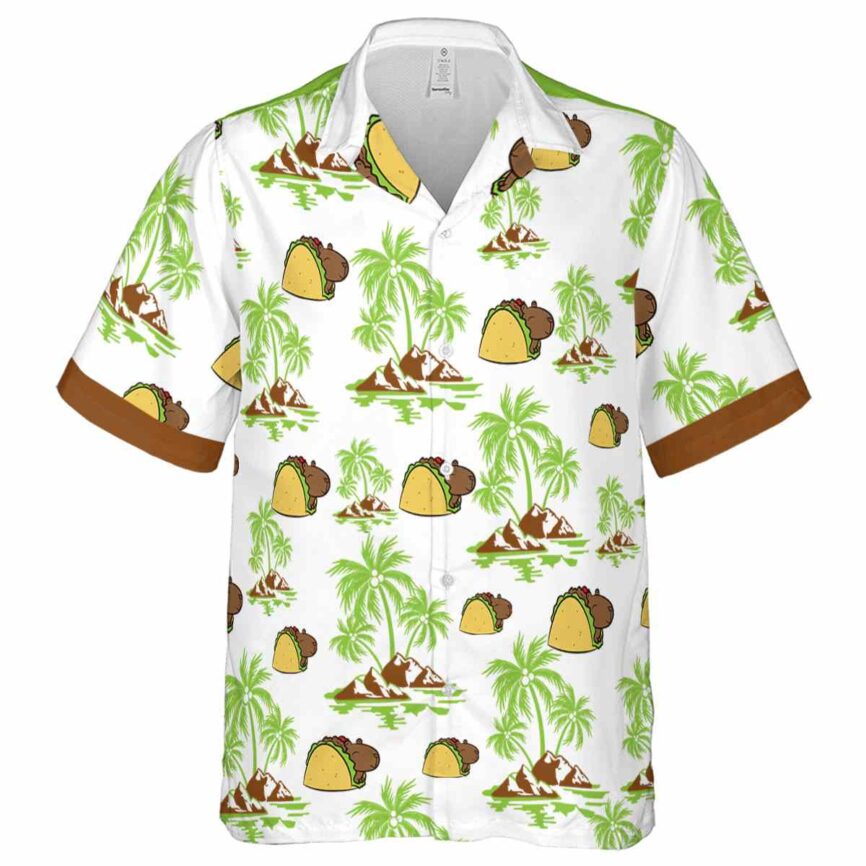 Capybara Palm Island Graphic Hawaiian Shirt Fashion forward