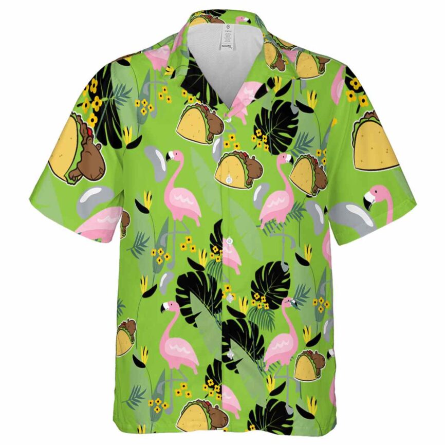 Capybara Pink Flamingo Hawaiian Shirt Fashion forward