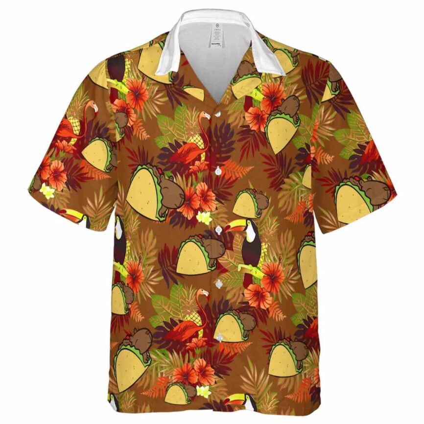 Capybara Tropical Bird Hawaiian Shirt Fashion forward