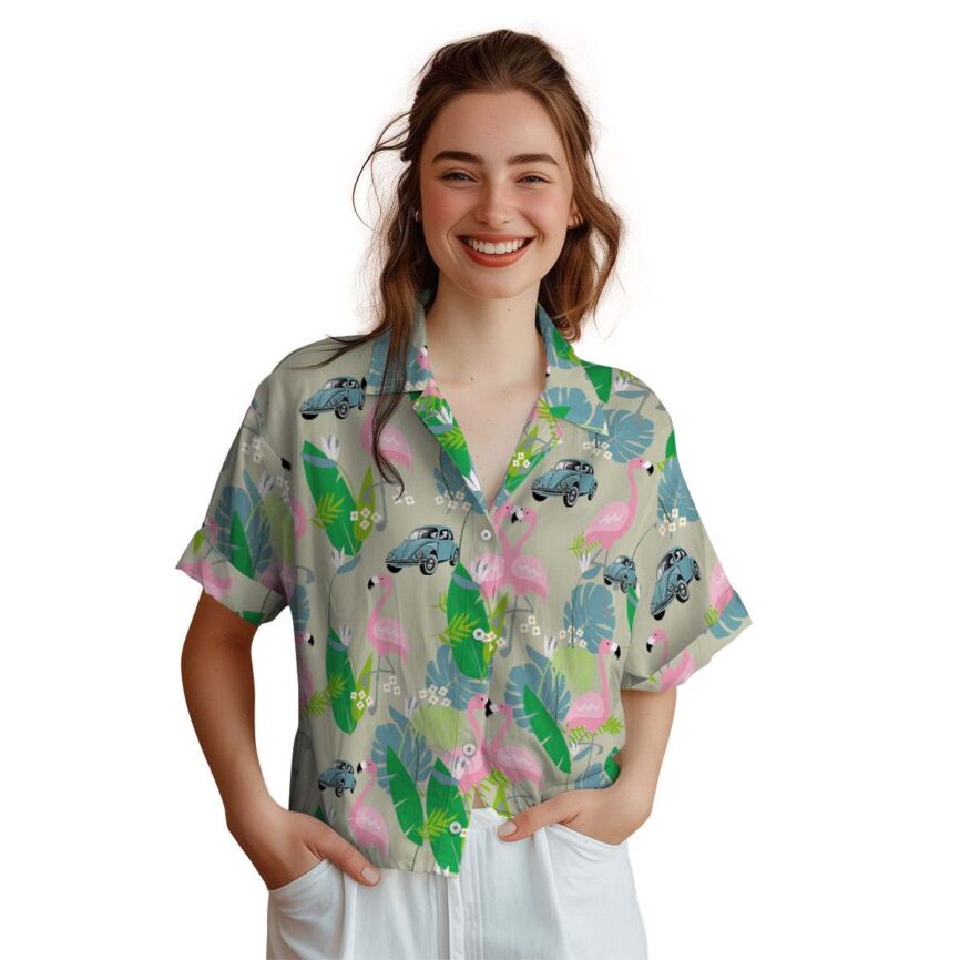 Car Flamingo Leaf Hawaiian Shirt Top rated