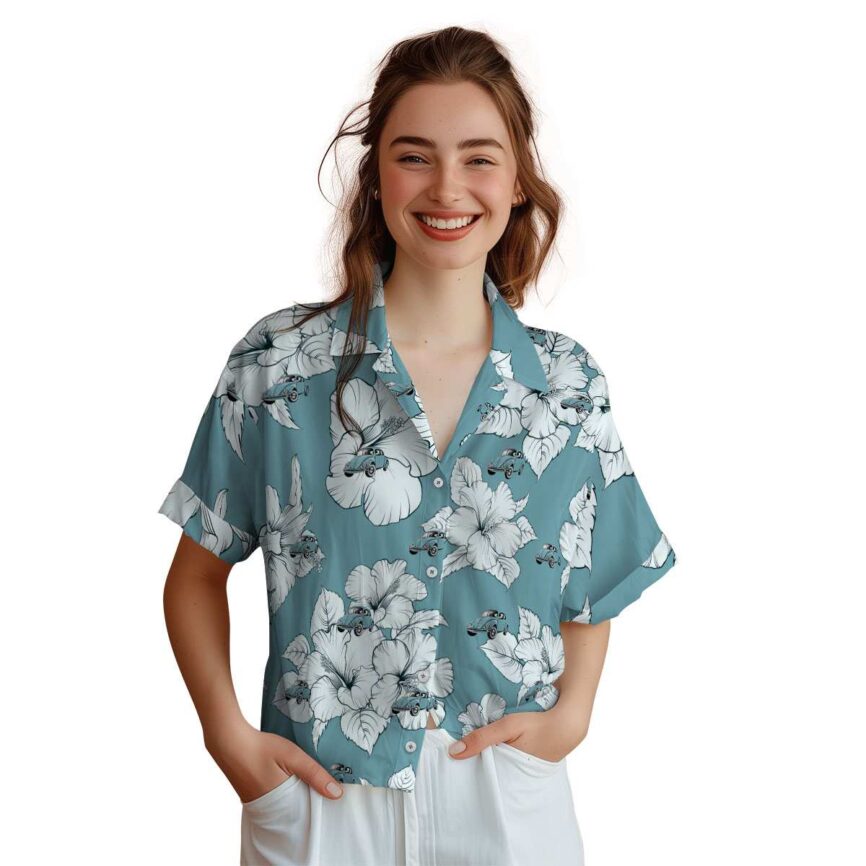 Car Hibiscus Flower Hawaiian Shirt Top rated