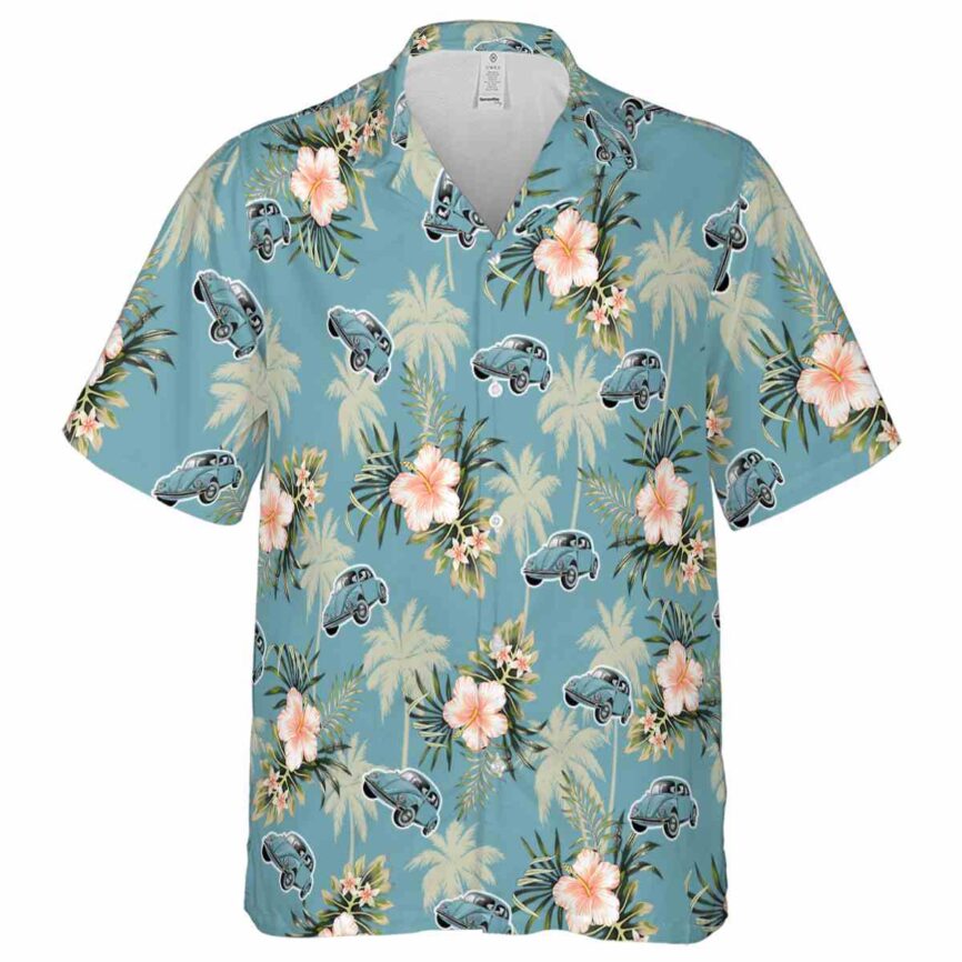 Car Hibiscus Palm Hawaiian Shirt Fashion forward