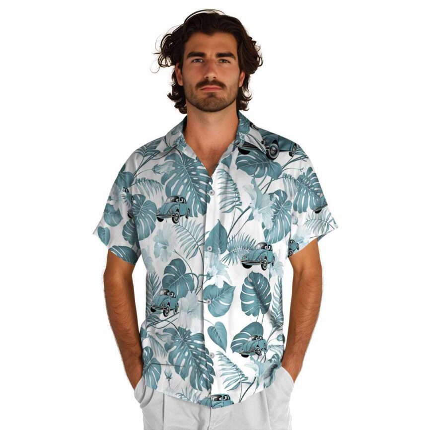 Car Leaf Pattern Hawaiian Shirt New Arrival