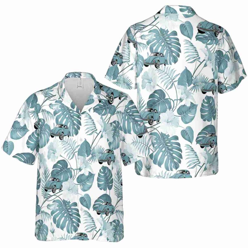 Car Leaf Pattern Hawaiian Shirt Premium grade