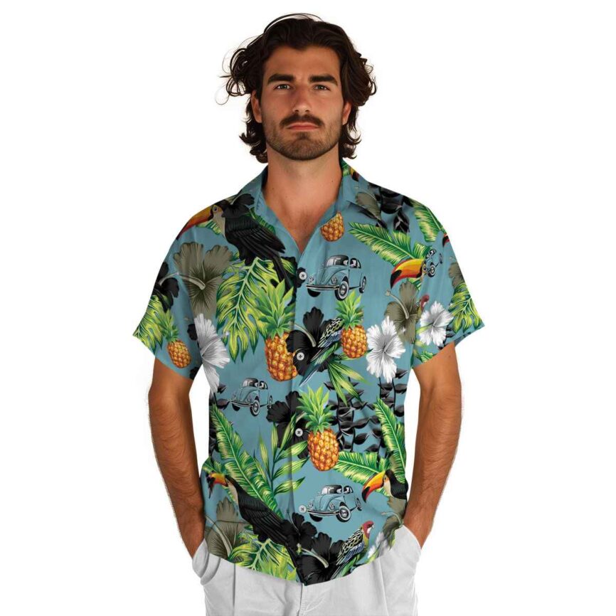 Car Leafy Toucan Hawaiian Shirt New Arrival